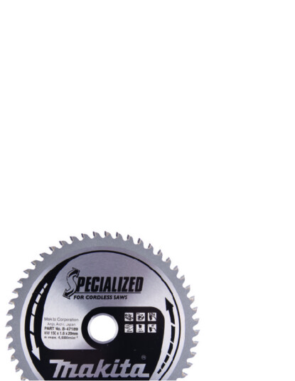 Makita 150mm Sirkelsagblad 52T for Aluminium - Batteridrevet Effektivitet Makita 150mm Sirkelsagblad 52T for Aluminium - Batteridrevet Effektivitet