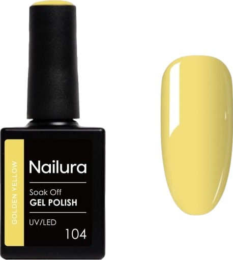 Nailura Gelpolish 104 – Gullgul – 10 ml