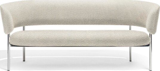 Møbel Copenhagen Furniture Copenhagen Font Sofa Beige Boucle Elle 0200/Polert Stålramme