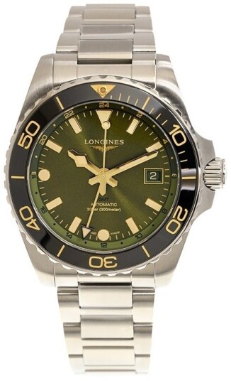 Longines Herreklokke L3.790.4.06.6 Hydroconquest Grønn/Stål Ø41 mm Longines Herreklokke L3.790.4.06.6 Hydroconquest Grønn/Stål Ø41 mm