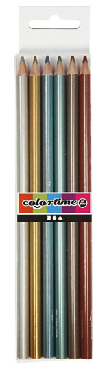 Creativ Company Triangular colored pencils Metallic 6pcs.