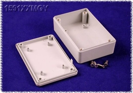 Hammond Electronics 1591Xxmgy Universal Kapsling 85 X 56 X 25 Abs Grå 1 Stk