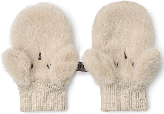 Liewood Lizzy Plush Rabbit Mittens - MIST - 0/3M