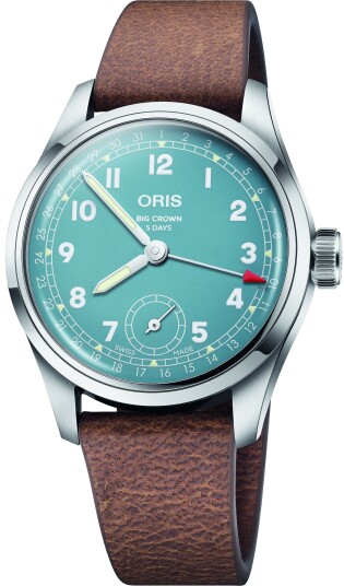 Oris Herreklokke 01 473 7786 4065 07 5 19 22FC Big Crown Blå/Lær