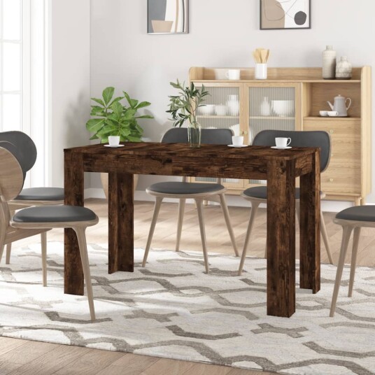  Spisebord røkt eik 120x60x76 cm konstruert tre 8721012208988