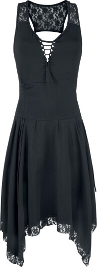 Innocent Goth Kort kjole Nycto Kjole S til 4XL Damer svart