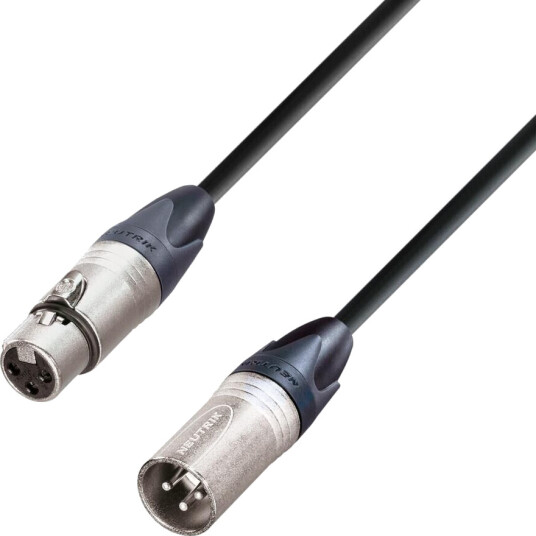 Adam Hall Mikrofonkabel 1m Tysk Kabel Med Neutrik Plugger Adam Hall Mikrofonkabel 1m Tysk Kabel Med Neutrik Plugger