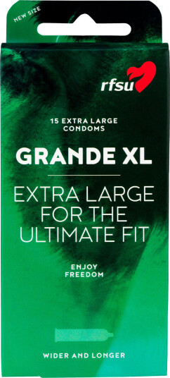 RFSU Grande XL kondomer 15 stk     - Klar