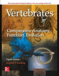 Kardong Kenneth ISE Vertebrates: Comparative Anatomy Function Evolution Kardong Kenneth ISE Vertebrates: Comparative Anatomy Function Evolution
