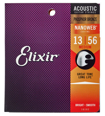 Elixir Nanoweb Medium Phosphor Saiten für Westerngitarre