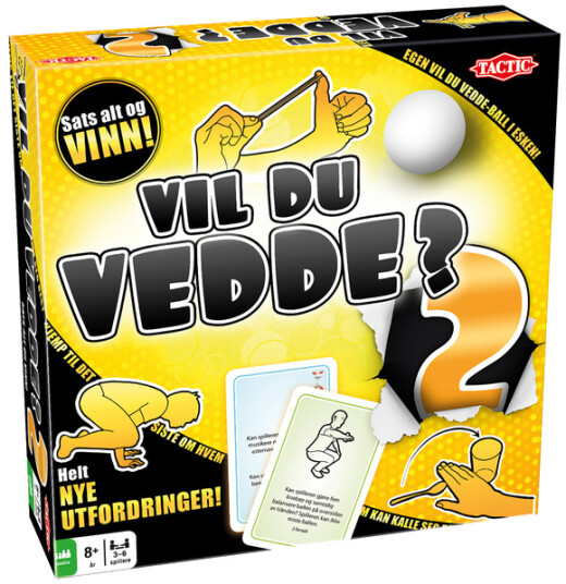 Tactic Vil Du Vedde 2.0 Familiebrettspill for Barn fra 8 år Tactic Vil Du Vedde 2.0 Familiebrettspill for Barn fra 8 år