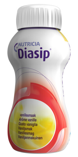 Diasip Fullverdig næringsdrikk med lav glykemisk indeks (GI), Vanilje 4x200 ml Diasip Fullverdig næringsdrikk med lav glykemisk indeks (GI), Vanilje 4x200 ml