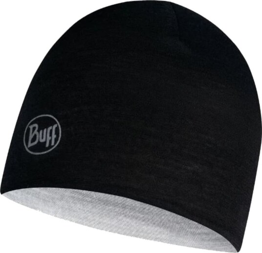 Buff Lightweight Merino Reversible Hat Junior OneSize, Black-Graph Multistripe Buff Lightweight Merino Reversible Hat Junior OneSize, Black-Graph Multistripe