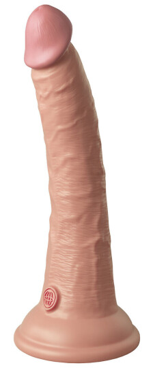 Pipedream - King Cock King Cock Elite: Dual Density Silicone Vibrating Cock, 21 cm, lys Pipedream - King Cock King Cock Elite: Dual Density Silicone Vibrating Cock, 21 cm, lys