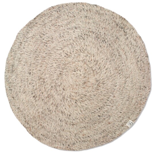 Classic Collection Merino ullteppe rund Ø160 cm Beige