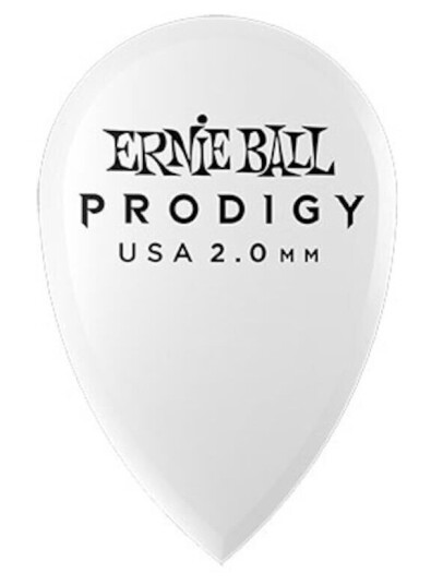 Ernie Ball Eb-9336 Teardrop 2mm Wh 6-Pakning, Hvit Ernie Ball Eb-9336 Teardrop 2mm Wh 6-Pakning, Hvit
