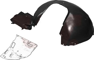 VAN WEZEL 0646433 Innerskjerm plastikk