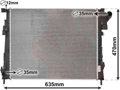 VAN WEZEL 43002427 Radiator motorkjøling