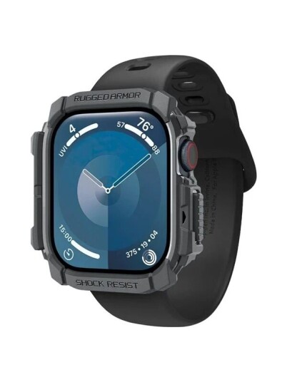 Spigen Rugged Armor dark gray Apple Watch 10 46mm Spigen Rugged Armor dark gray Apple Watch 10 46mm