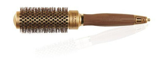 Olivia Garden Expert Blowout Shine Wavy Bristles Gold & Brown 35