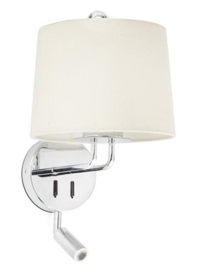 Faro MONTREAL Vegglampe Justerbar Krom/ Beige