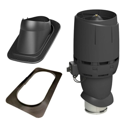 Røroshetta Takvifte Eco160p For Slett Plattak/papptakmed 11°–52° Svart
