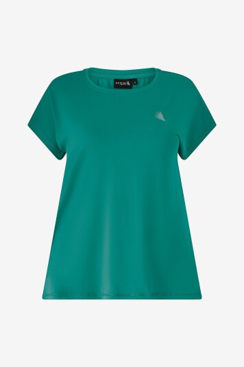 Zizzi - Treningstopp Abasic, O-neck, Tee - Blå