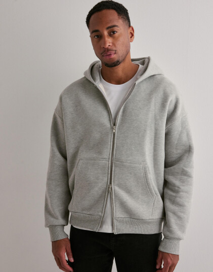Que Sera Sera Cozy Zip Hoodie Hoodies med glidelås Grå Que Sera Sera Cozy Zip Hoodie Hoodies med glidelås Grå