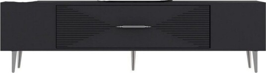 Drova TV-benk 150 cm - Antrasitt/Sølv