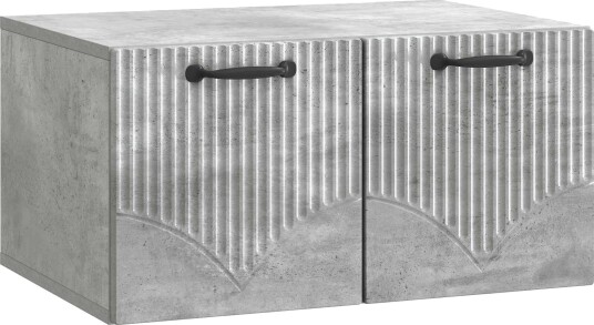 Vegghengt TV skap Betonggrå 59,5 x 41 x 30 cm Konstruert tre