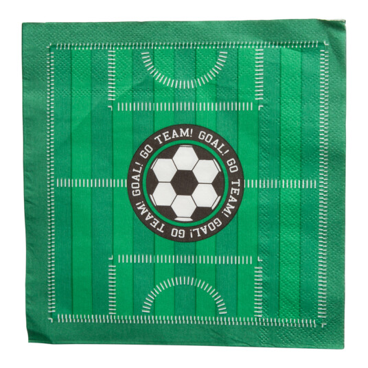 Servietter – 16 stk 33 x 33 cm – Fotball