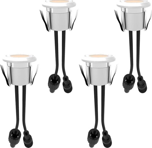 Llitt Allan Decklight kit 4-pack inkl strömadapter 12V 3000K 10lm IP67