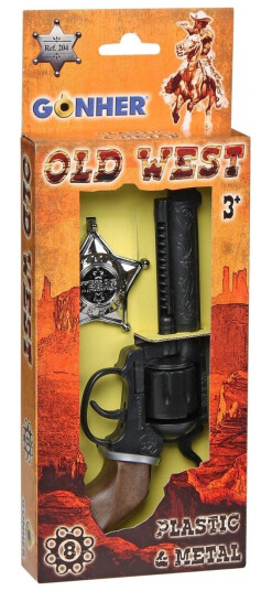 Gonher Cowboy Revolver Med Merke 239856 Gonher Cowboy Revolver Med Merke 239856