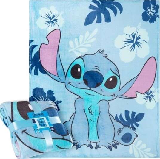 Disney Lilo & Stitch Pledd 120x150cm Mykt Fleecepledd