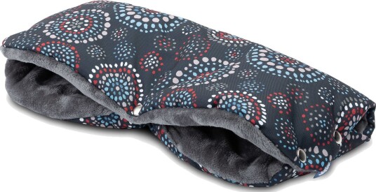 Sensillo Minky Vognmuffer Vindtett 40x45cm Svart med rosetter