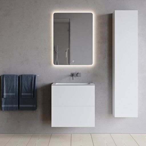 Copenhagen Bath SQ2 Servantskap 60 60x45x60 cm med servant Hvit Matt