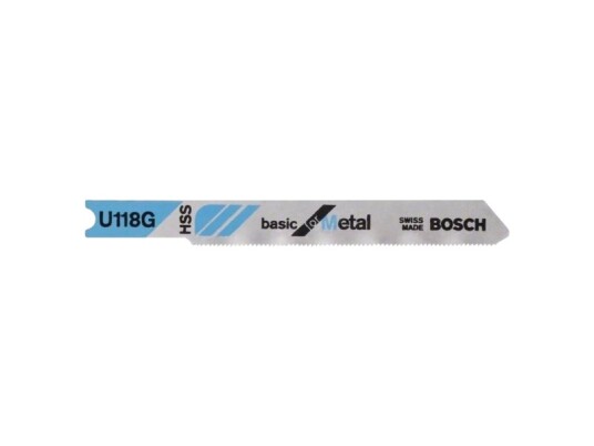 Bosch Powertools Bosch Tilbehør 2608631770 Stikksagblad U 118 G Basic For Metall 3 Stk