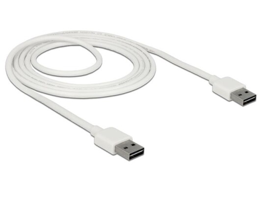 Delock EASY USB USB 2.0 A/A 2m Hvit