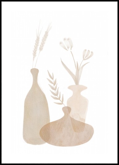 Soft Neutral Vases Plakat / 30x40