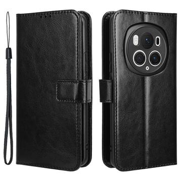 Honor Magic6 Pro Lommebok-deksel med Magnetisk Lukning Svart