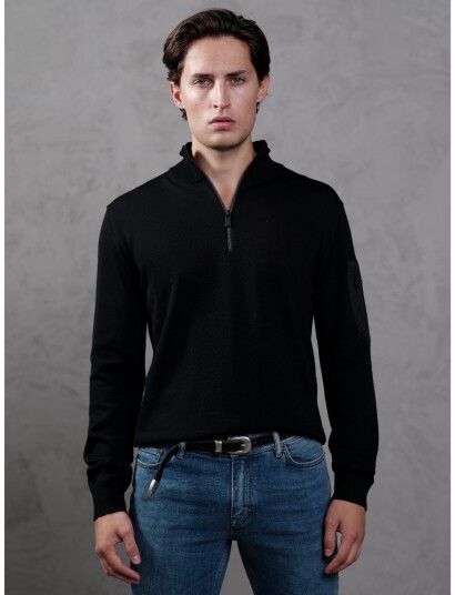 SNOOT Lucca 1/2 Zip M Black M SNOOT Lucca 1/2 Zip M Black M