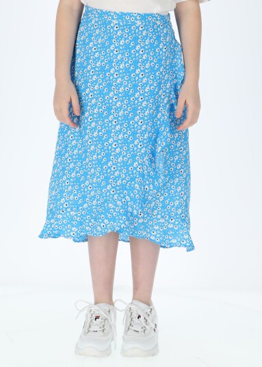 Seaside Sankt Claud Long Skirt Jr Blue Flower 120 Skjørt Seaside Sankt Claud Long Skirt Jr Blue Flower 120 Skjørt