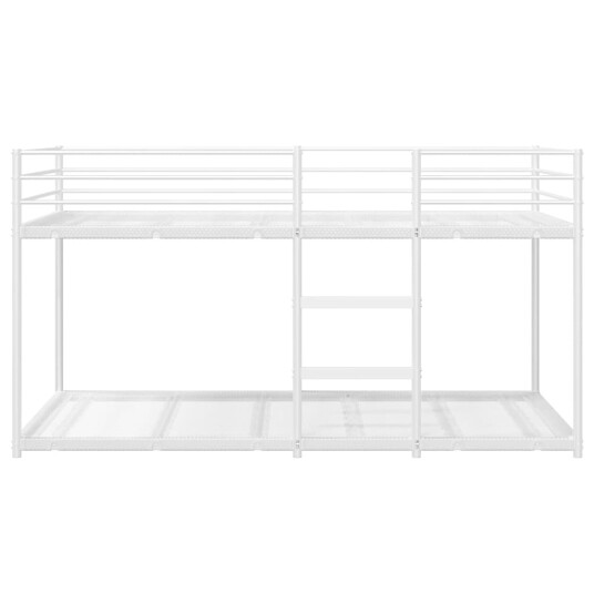 Køyeseng uten madrass hvit 100x200 cm stål 4019886 Køyeseng uten madrass hvit 100x200 cm stål 4019886