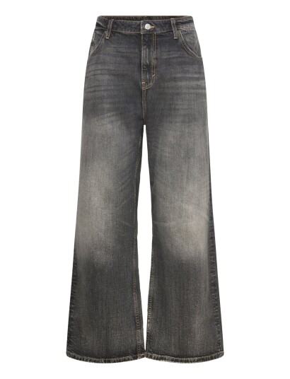 Weekday Missy Low Rise Loose Straight Leg Jeans Black 33 x 32