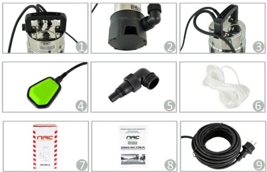 Nac Pumpe For Skittent Vann 750W Spe75hi L2 Nac Pumpe For Skittent Vann 750W Spe75hi L2