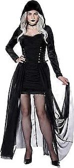 Halloween Vampyrkjole med Hette til Dame L