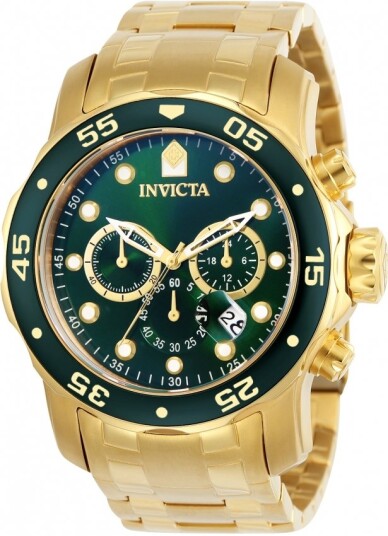 Invicta Herreklokke 0075 Pro Diver Grønn/Stål Ø48 mm Invicta Herreklokke 0075 Pro Diver Grønn/Stål Ø48 mm
