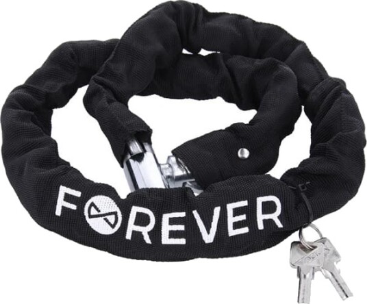 Forever Outdoor kjettinglås for sykkel med nøkler CHL-110