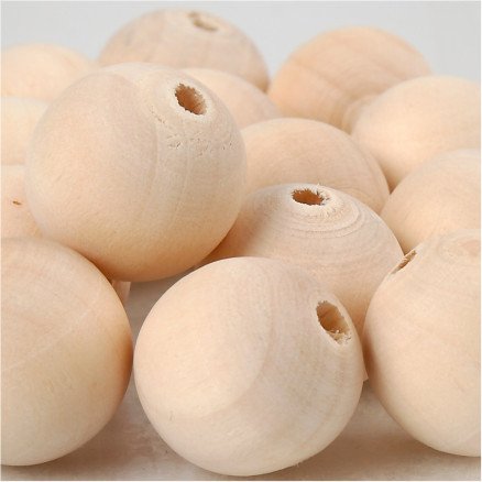 Diverse Treperle dia 20 mm hullstr 4 mm 14 stk 1 pk