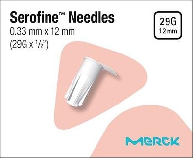 Serofine nål 29Gx0,5/0,33x12mm